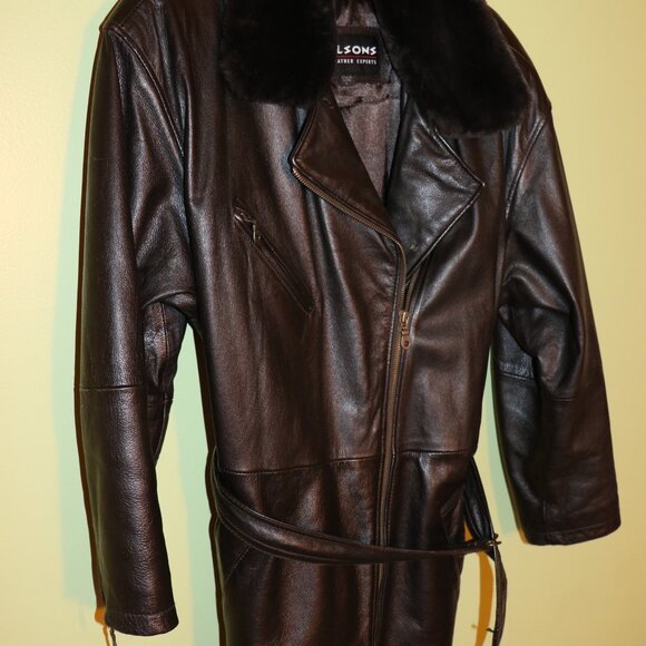 FINAL OFFER! - Wilson's Women's Mid-length Leather Coat - L - Picture 2 of 10